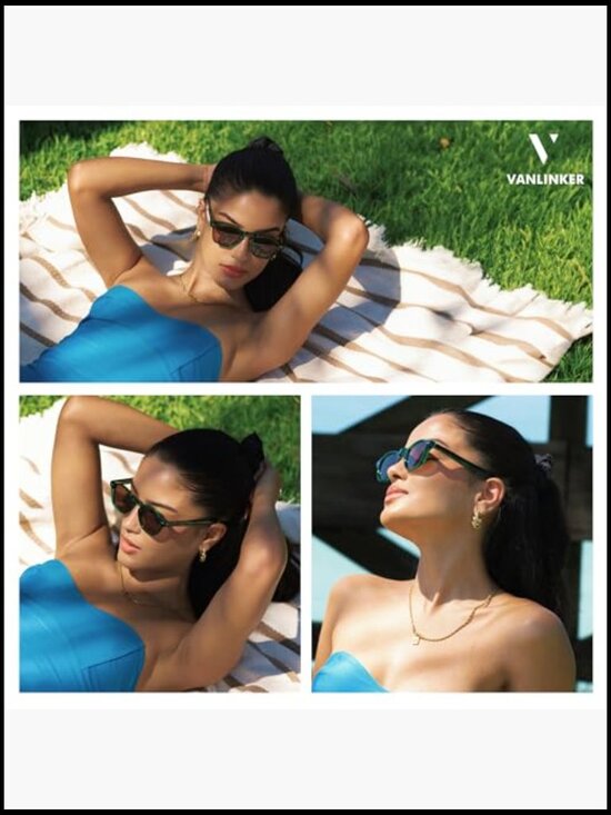 Retro Small Square Sunglasses Thin Cube Shades Vintage Slim Frames Intellectual main image 5